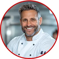 Professional chef using the Matsato knife